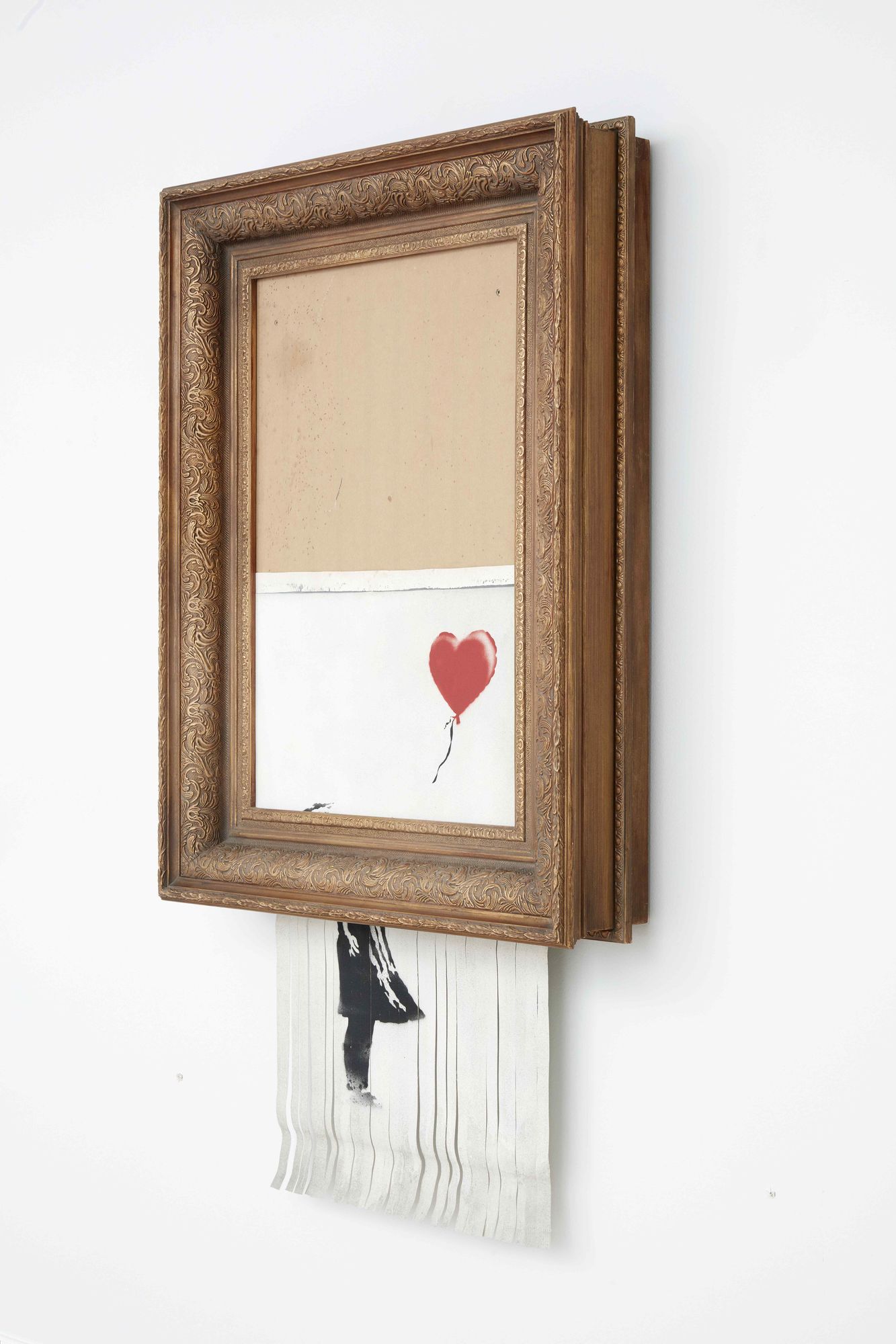 Banksy-Bild „Love Is In The Bin“ Wird Im Museum Frieder Burda Gezeigt