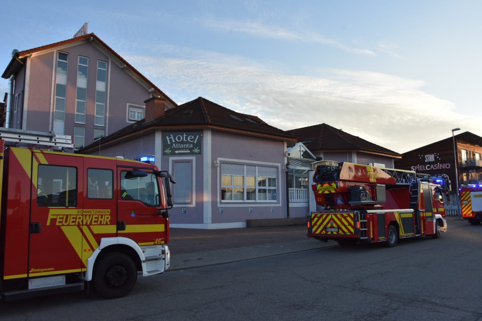 Schwetzingen: Vermeintlicher Großbrand in Flüchtlingsunterkunft