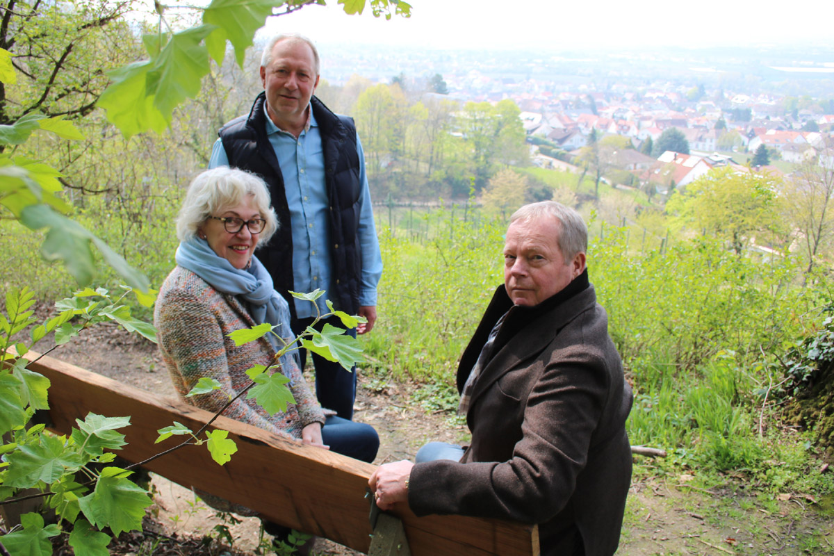 Eine feste Bank in Lützelsachsen