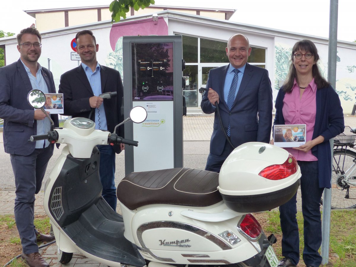 Strom „tanken“ im Stadtzentrum von Schwetzingen