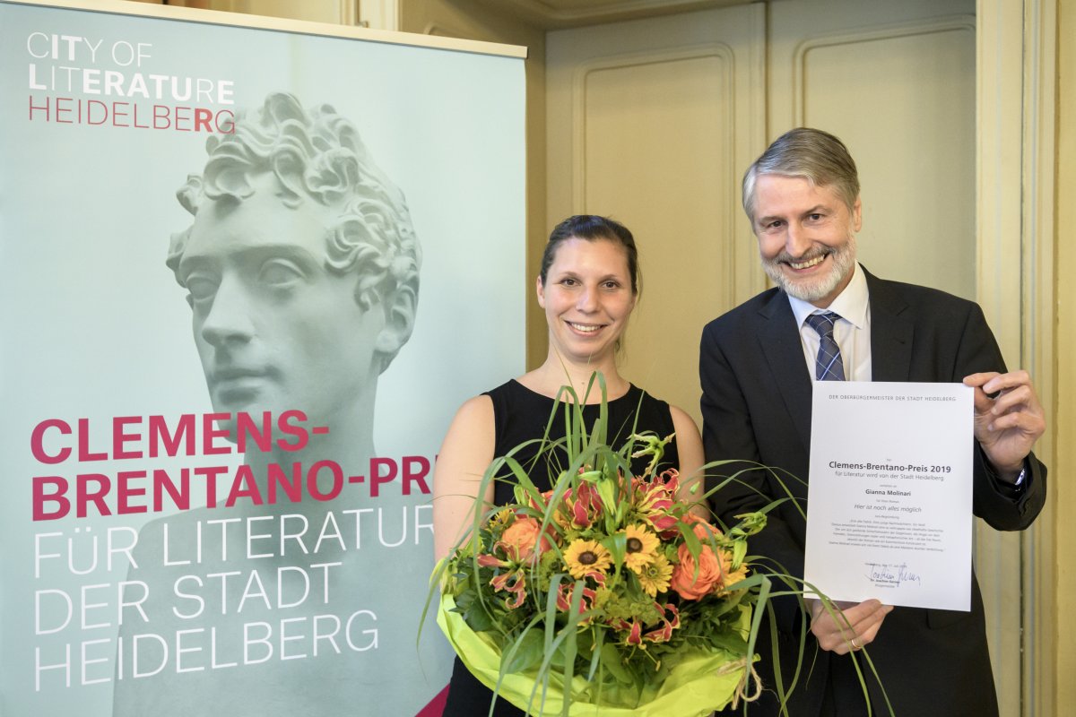 Clemens-Brentano-Preis der Stadt Heidelberg 2019 an Gianna Molinari verliehen