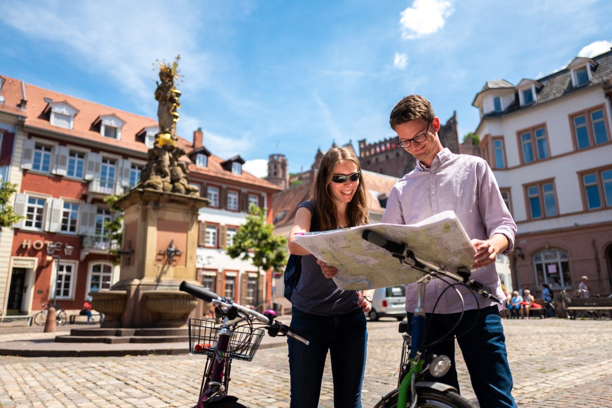 Heidelberger Fahrrad-Stadtplan erhältlich