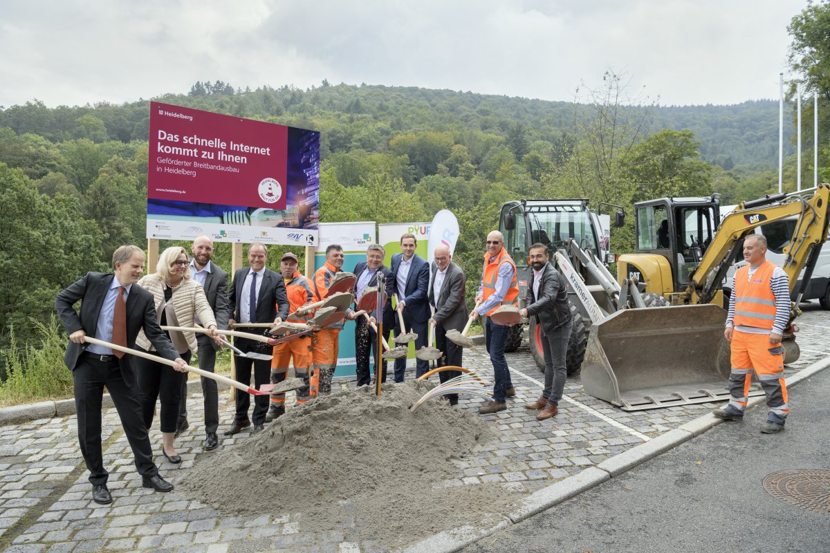 Schnelles Internet in Heidelberg: Teilbereiche von Schlierbach und Ziegelhausen erhalten Glasfaser-Anschluss