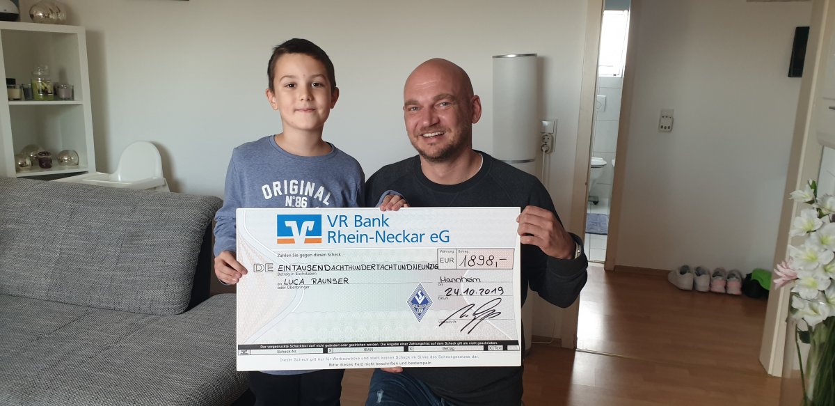 SV-Waldhof Mannheim: 1.898 Euro für Luca
