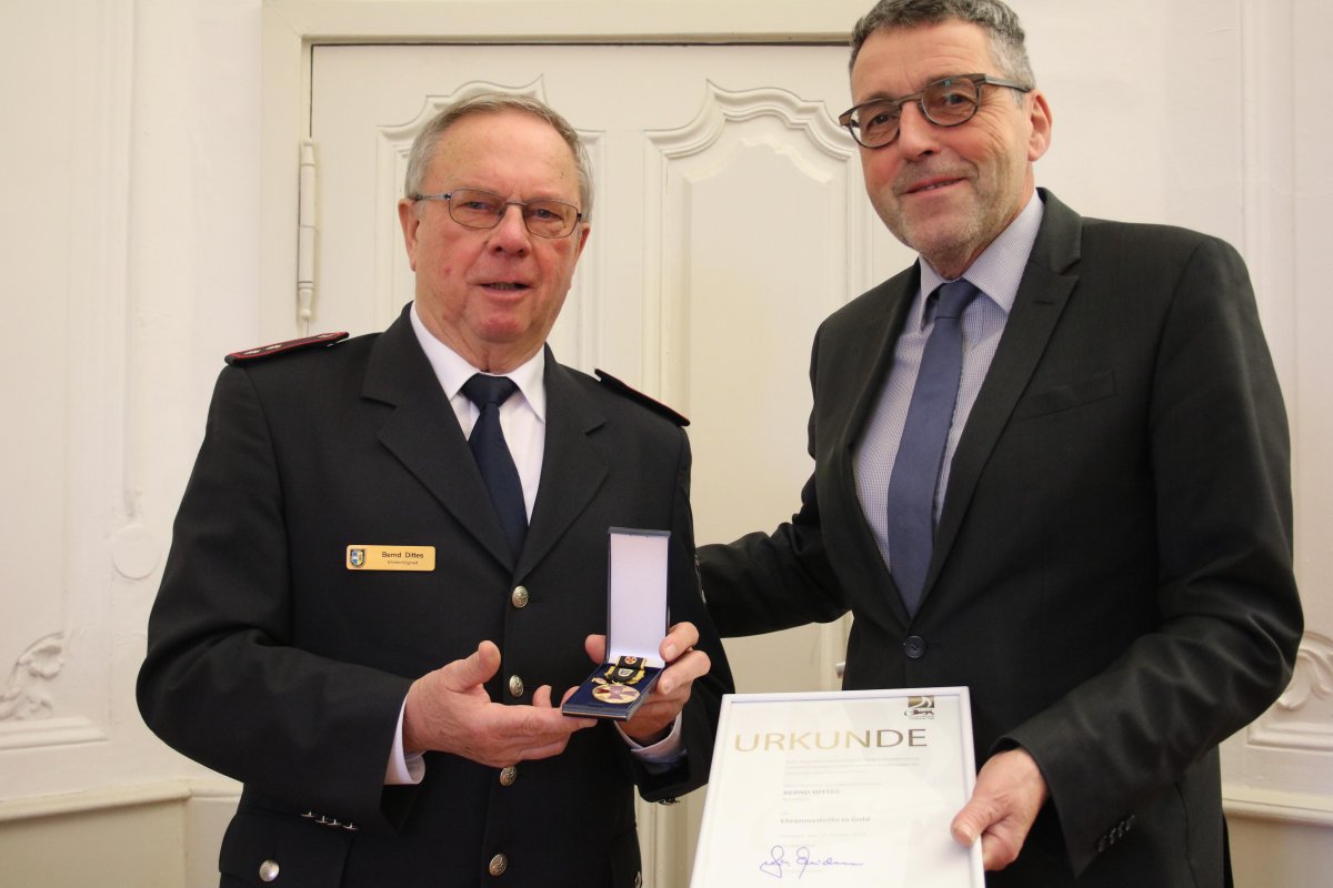 Weinheim: Goldmedaille statt altes Eisen – hohe Auszeichnung für Dittes