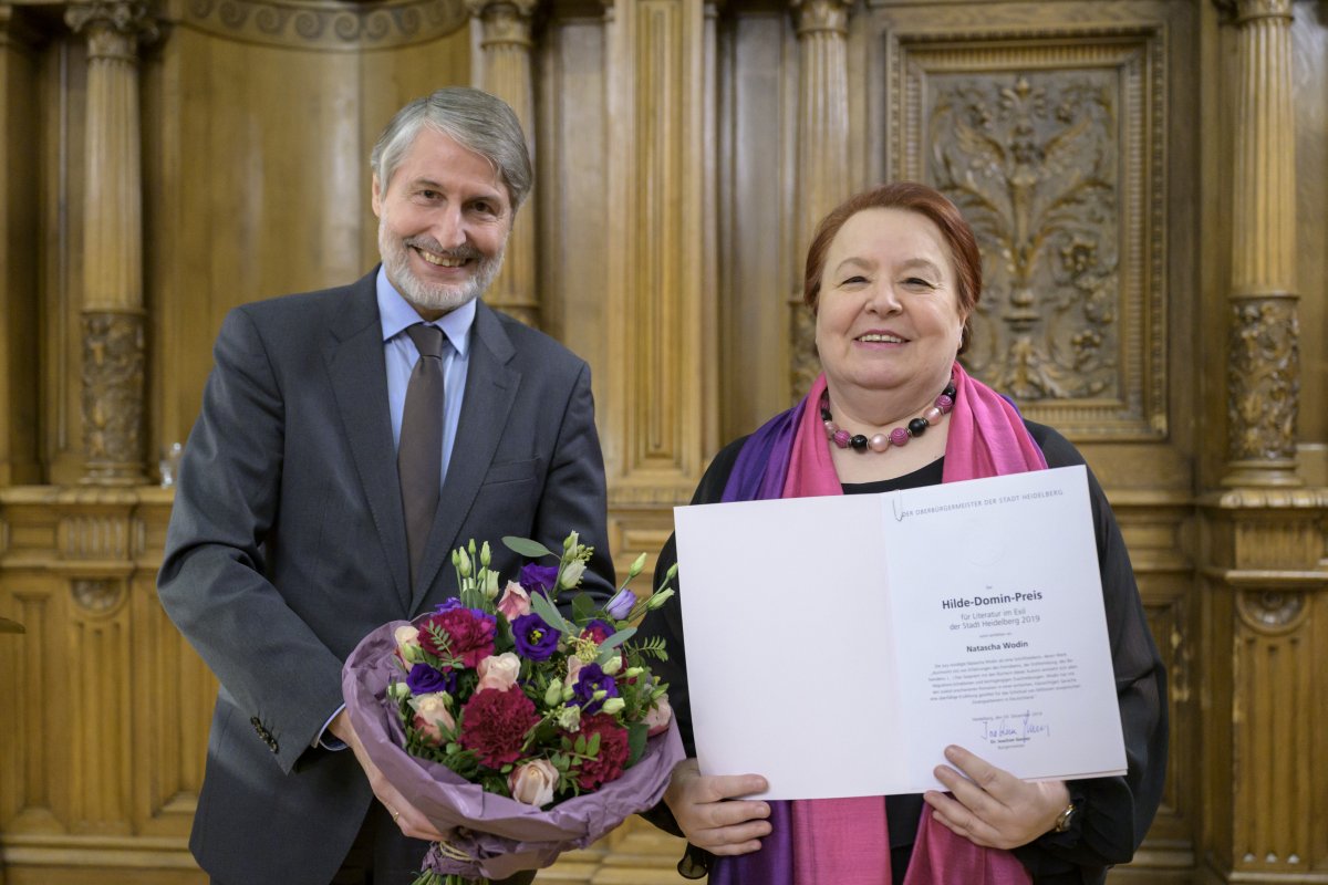 Hilde-Domin-Preis für Literatur im Exil 2019 der Stadt Heidelberg an Natascha Wodin verliehen