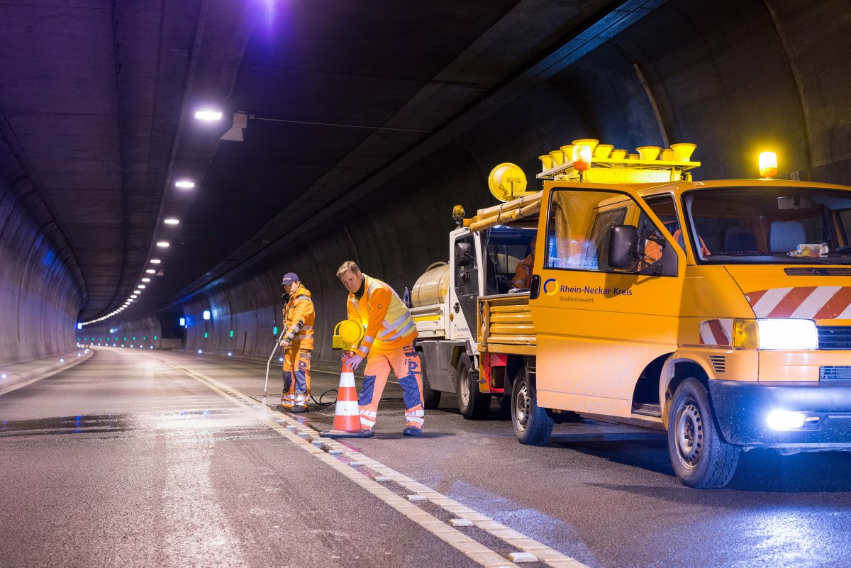 Sicherheit geht vor – Straßentunnel im Rhein-Neckar-Kreis müssen regelmäßig gereinigt und gewartet werden