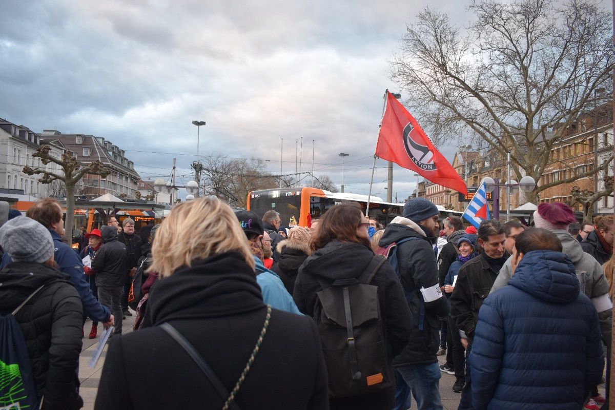 Mahnwache in Heidelberg nach Bluttat Hanau