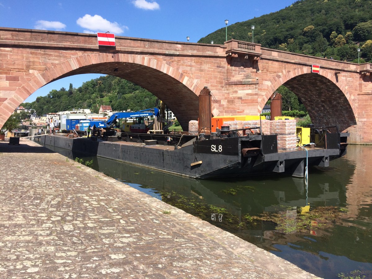 Alte Brücke Heidelberg: Erster Abschnitt der Pfeiler-Sanierung ist abgeschlossen