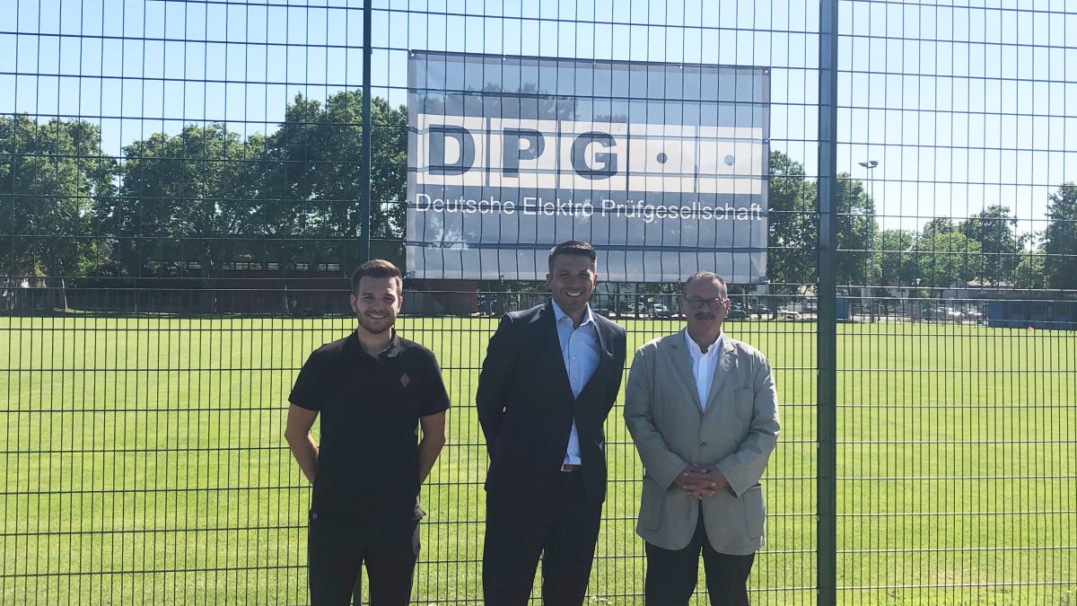 Die DPG – Deutsche Elektro Prüfgesellschaft unterstützt den SV Waldhof Mannheim ein weiteres Jahr