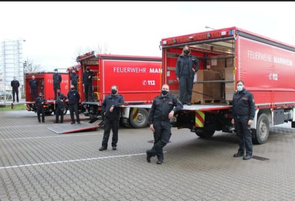 Mannheim: Feuerwehr verteilt 312.000 Masken an Alten- und Pflegeheime