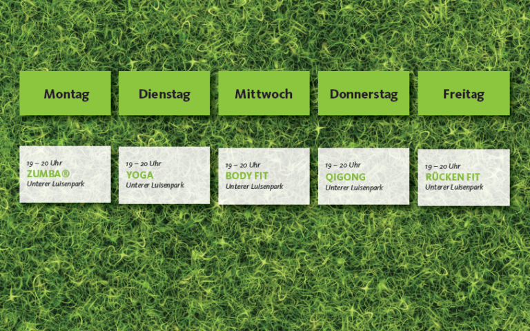 Sport im Park startet ab Mittwoch wieder – Online-Anmeldung vorab notwendig