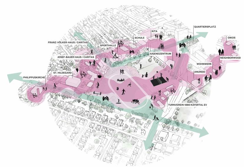 Mannheim: Netzwerk „FreiRaumLab“ plant gemeinschaftliches Zentrum auf Spinelli: IBA Heidelberg-Gastprojekt auf dem Spinelli-Fest vorgestellt