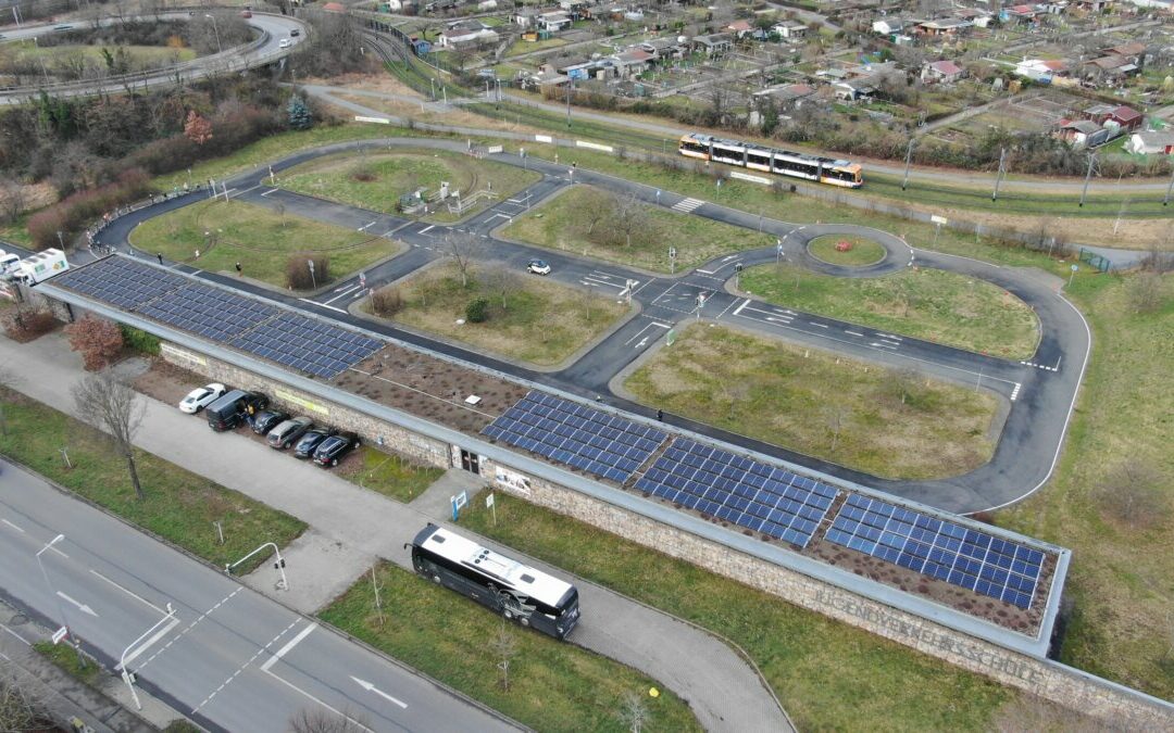 Photovoltaikanlage auf Jugendverkehrsschule geht in Betrieb