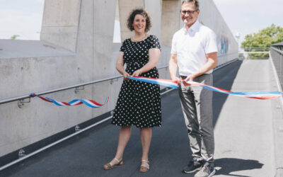 Barrierefreier Rad- und Fußgängerüberweg in der Boveristraße eingeweiht