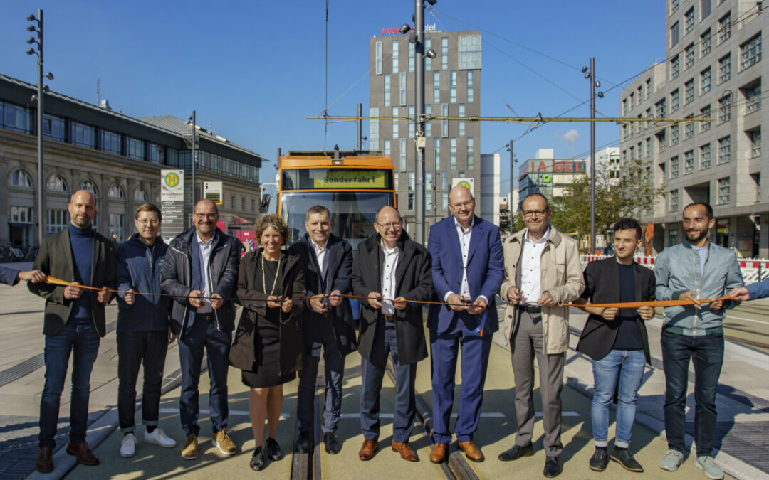 Umgestaltung des Bahnhofsvorplatzes: Wiederinbetriebnahme der Haltestelle Mannheim Hauptbahnhof steht bevor