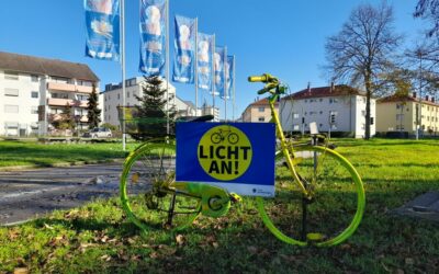 Radfahren im Dunkeln: Licht an!