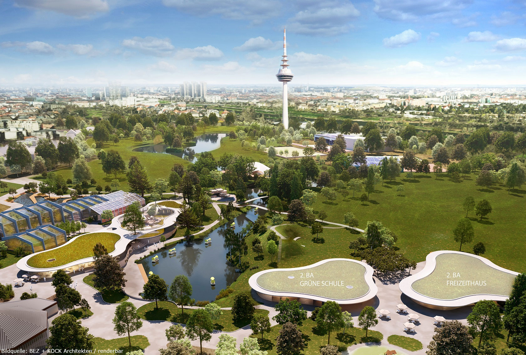 Neue Parkmittte Luisenpark
© Rendering: BEZ + KOCK Architekten