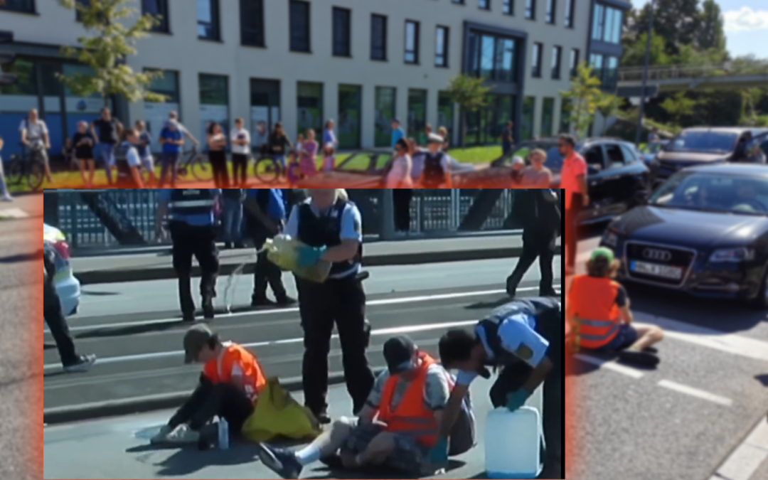 Mannheimer Polizistin schüttet Öl über Aktivistin: Ermittlungsverfahren gegen die Beamtin eingestellt