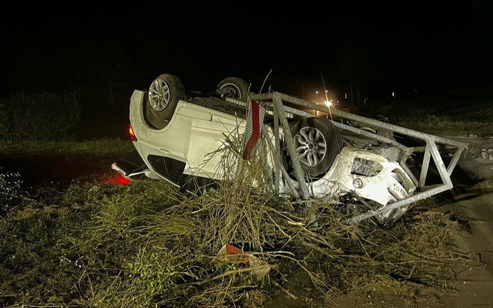 Speyer – Auto überschlägt sich und landet auf dem Dach