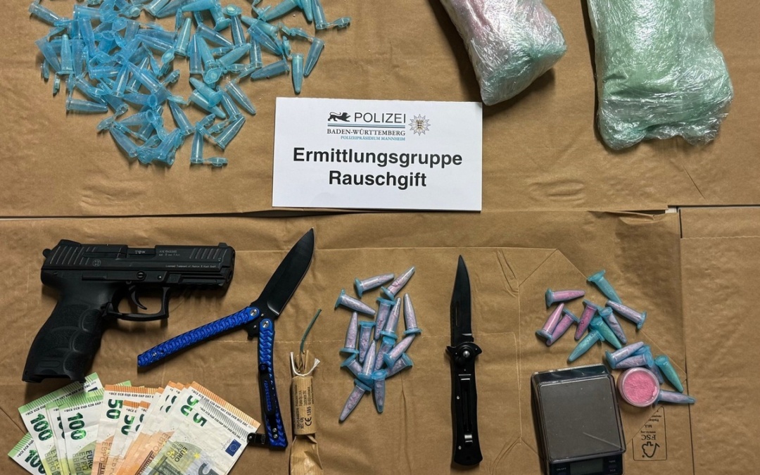 Razzia gegen Drogenhandel: Vier Verdächtige wegen „El Tusi“ in Mannheim verhaftet