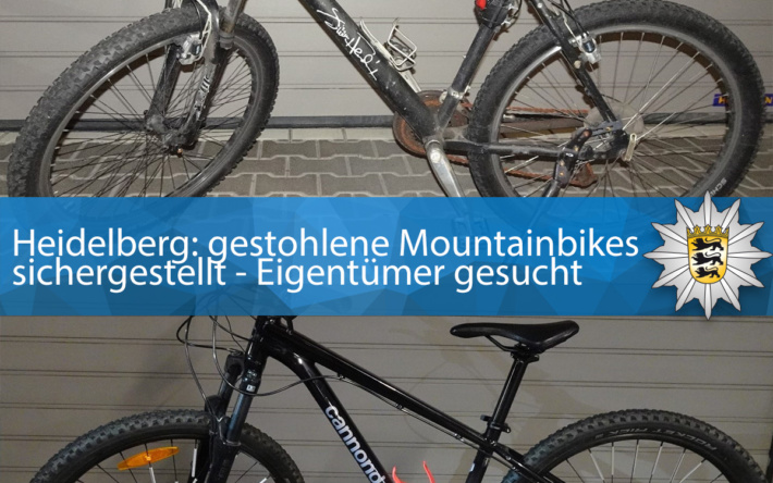 Heidelberg – gestohlene Fahrräder sichergestellt