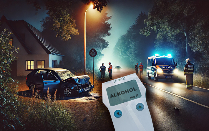 MA: Alkoholisierter Mann nach Unfall gestellt