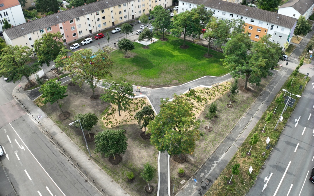 Habichtplatz in Käfertal als grüne Mitte neu eröffnet