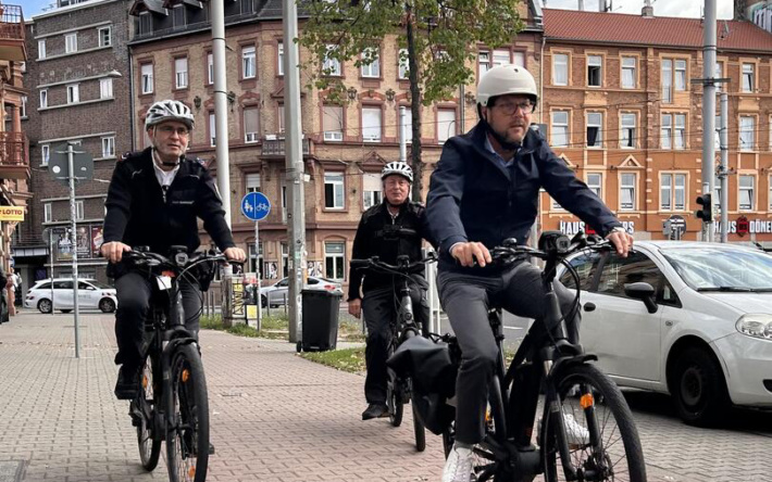Ordnungsdienst auch dieses Jahr wieder mit dem Rad im Einsatz